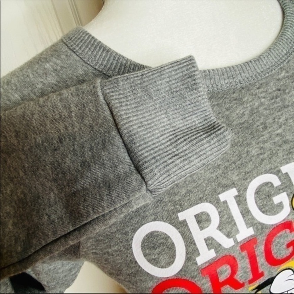DISNEY Medium Gray Sweatshirt Top NWT - Picture 4 of 10